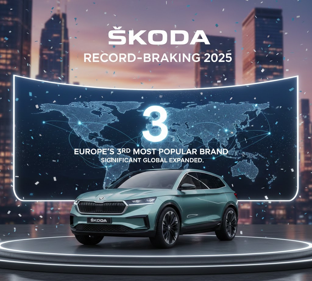 Skoda в 2025 году стала третьим брендом Европы, электромобильным прорывом и глобальным ростом.