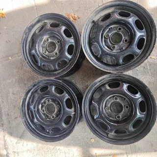 Диски сталеві Skoda Favorit Felicia Forman R13 4x100 чорні сріблясті Б/В